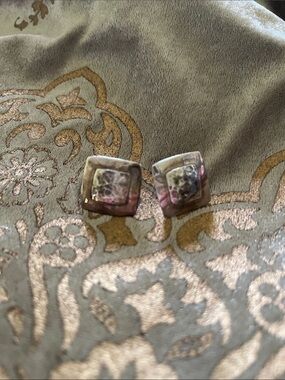 Jeep Collins Sterling Silver Square Earrings